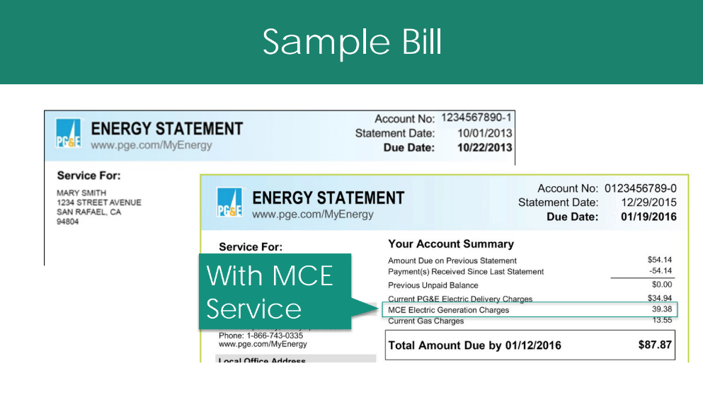 MCE Clean Energy Bill