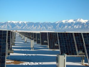 solar panels in snow - del sol energy